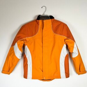 L.L. Bean Kids Orange Insulated Winter Ski Snowboard Jacket L 14-16 Outerwear‎